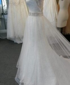 Style#FA IMP SideofSleevelessA LinelaceBridalDressfromDariusCordellCoutureFashionDesigns