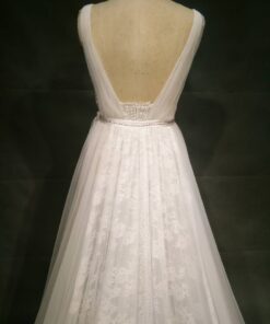 Style CThib Backless plus size bridal gown by Darius Cordell