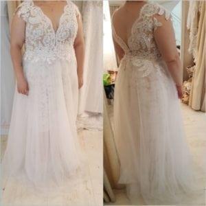 Style #21ce - Sheer back plus size wedding dresses