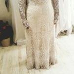 Style 3cfd - Long sleeve embroidered plus size wedding gown