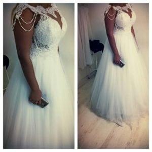 Style 3f29 - plus size wedding dresses with pearls