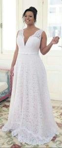 Style #df0f - plus size sleeveless bridal dresses