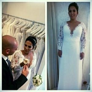 Style #e746 - Sexy long sleeve plus size bridal dresses