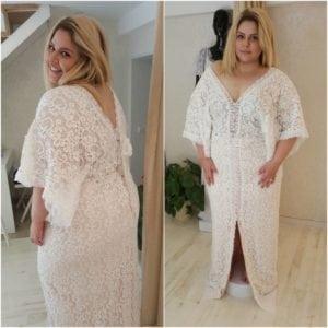 Style #eac9 - plus size reception wedding dresses in beaded lace