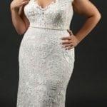 Style f4af - Sleeveless plus size wedding dresses