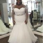 Strapless plus size bridal dresses made to order from Darius Bridal