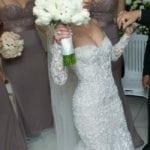 Long Sleeve Wedding Dress with Beaded Embroidery