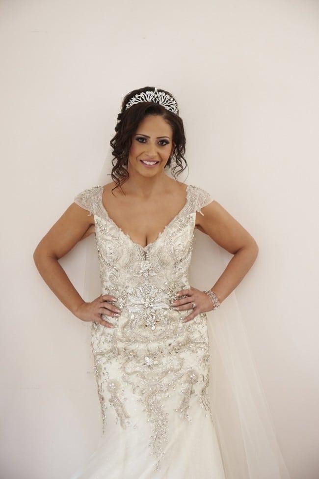 rhinestone and crystal beaded wedding dresses from Darius Bridal
