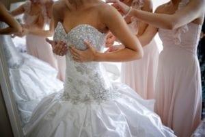 strapless princess ball gown wedding dress from the Darius Collection