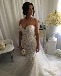 sweetheart strapless wedding gown with embroidery from Darius Bridal