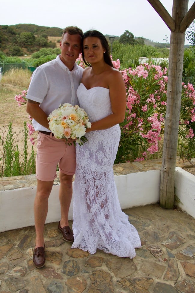 Custom lace wedding gown from Darius Bridal