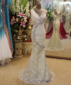 StyleruchedwhitepageanteveningdressfromDariusCordell