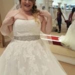 A-line style plus size bridal gown from Darius Couture
