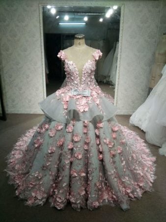pink and gray dress for wedding Floral Grey + Pink I-Do's