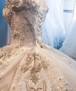 Style #13820 pretty lace up back bridal gowns from Darius Cordell
