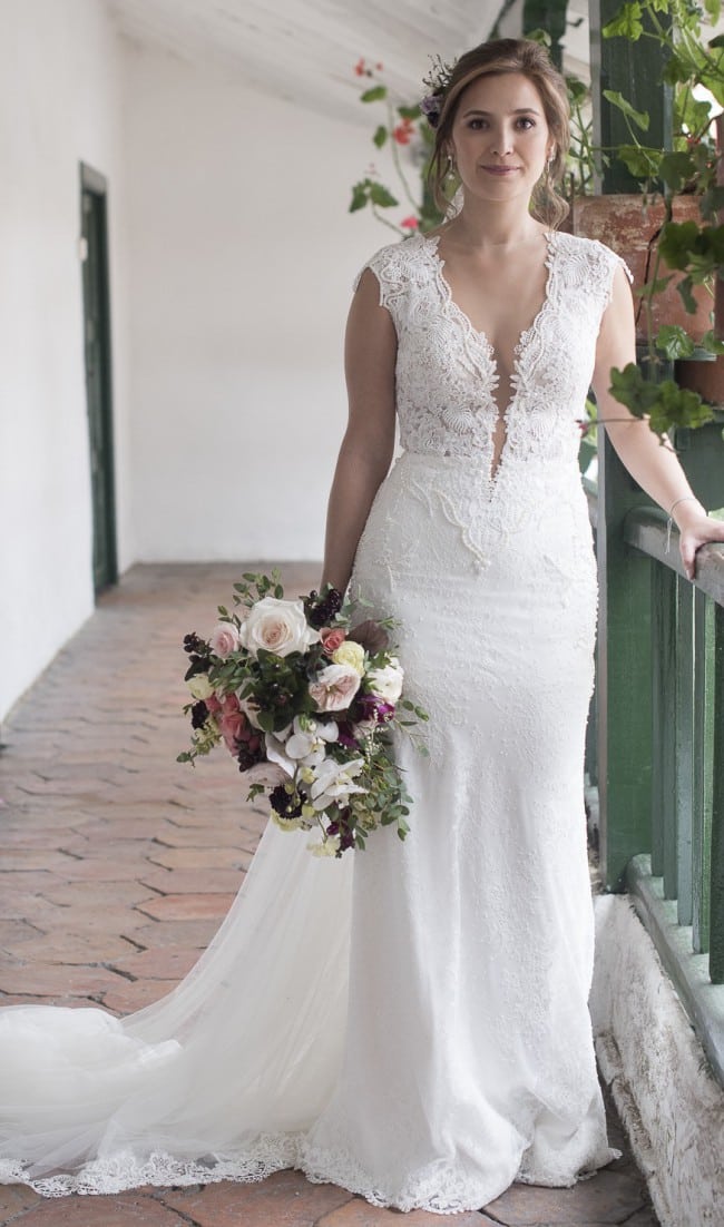 cap sleeve bridal dresses