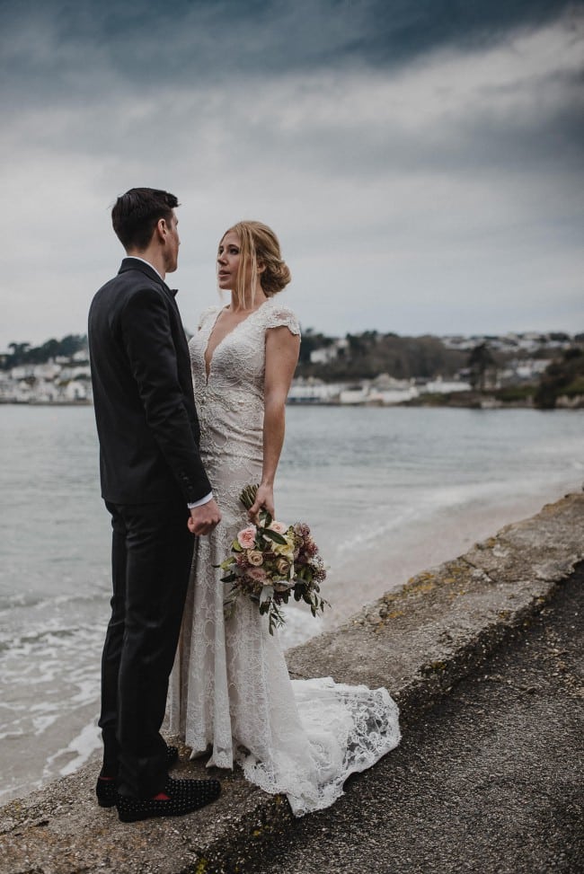 cap sleeve bridal gowns for the beach from the Darius Collection