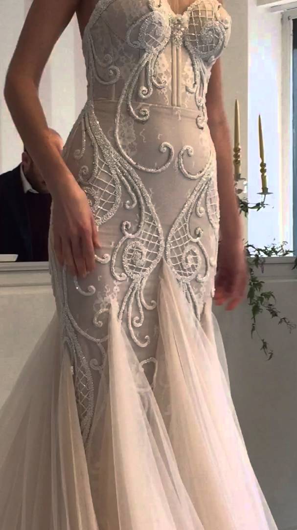 sexy fit-and-flare wedding dresses from Darius Bridal