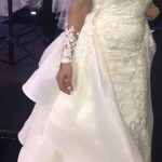 Beaded lattice style wedding gown from Darius bridal
