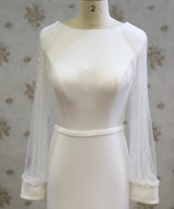Replica of ATELIER PRONOVIAS RELATO long sleeve wedding dress by Darius Cordell