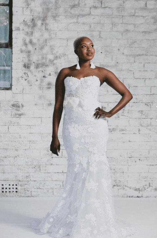 White strapless bridal gown - Darius Collection