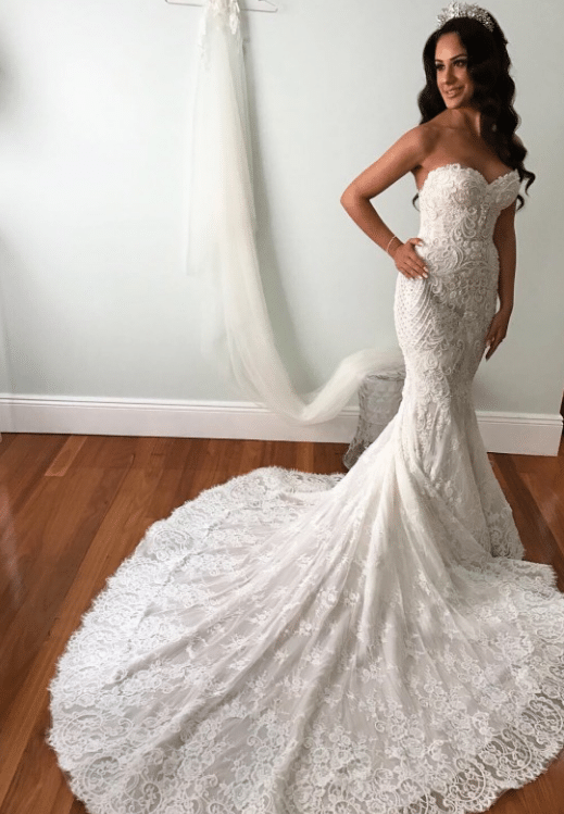 Strapless haute couture bridal gown from The Darius Collection