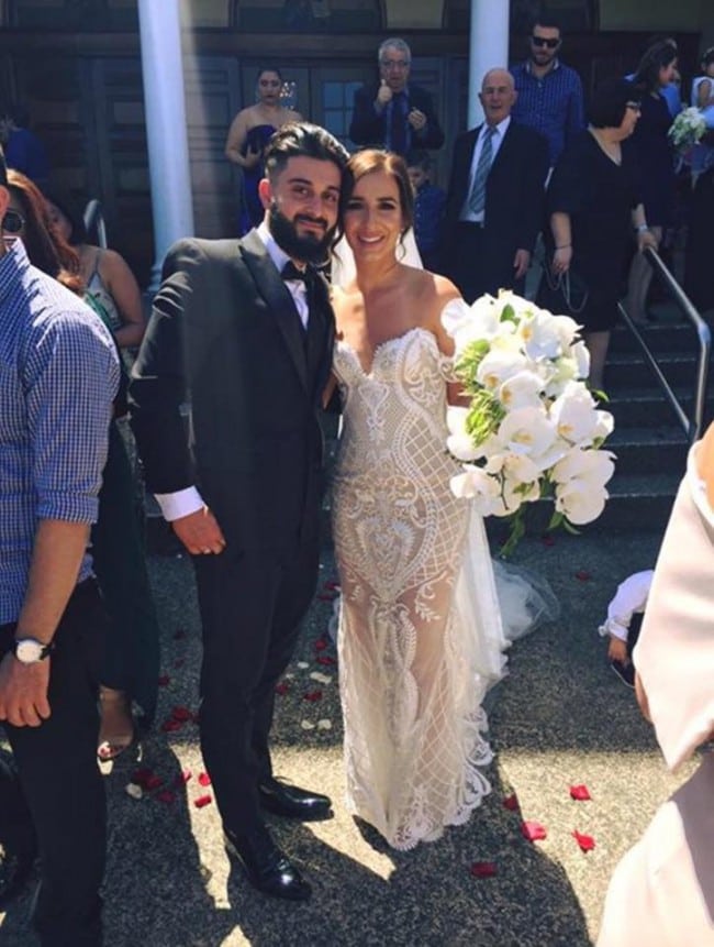 embroidered wedding gown from Darius Customs