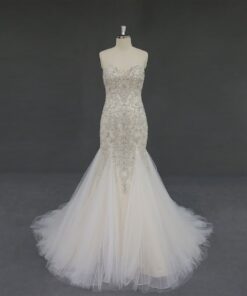 Style ML1009 (1) Beaded Sweetheart Bridal dress with flared skirt from Darius Customs
