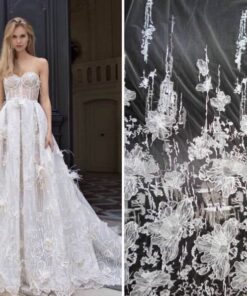 Find haute couture wedding gown fabric for less from Darius Cordell