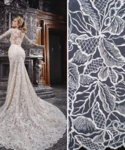 Replications of haute couture wedding dress laces