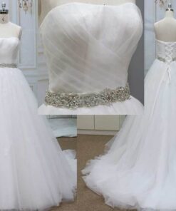 Style 2019-6-11 A-line corset back wedding gown from Darius Cordell