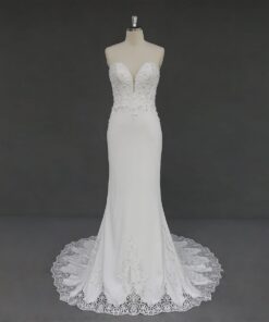 JA9905 strapless lace bridal dresses from darius cordell