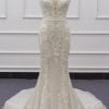 Style VNDM238 Sleeveless v-neck bridal dresses with embroidery details from Darius Cordell