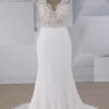 Style VNDM944 - Sleeveless empire waist bridal dress with v-neck