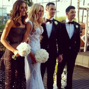 celebrity wedding party pics