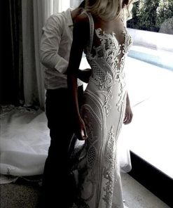 Sexy-Plunging-Neckline-Wedding-Dress