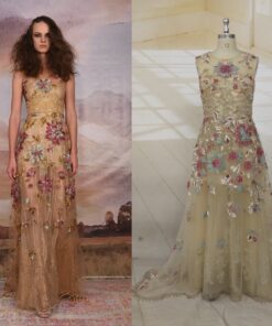 C2020-Jodi Parot - Embroidered vintage wedding gown replica from Darius Cordell