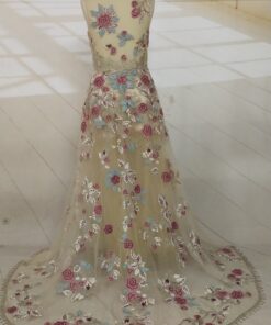 C2020 - Jodi Parot - embroidered vintage wedding gown from Darius Cordell