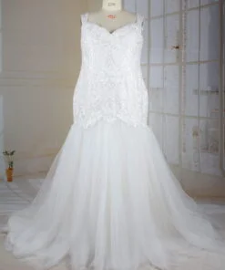fit to flare plus size wedding gown from darius cordell