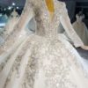 0820_26 - princess style wedding gowns with bling and sleeves