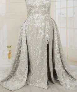 C2021-Chaundra - One shoulder plus size wedding gowns