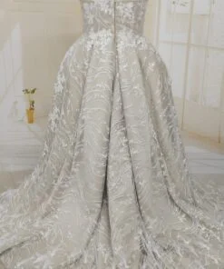 C2021-Chaundra - champage colored Plus size wedding gown