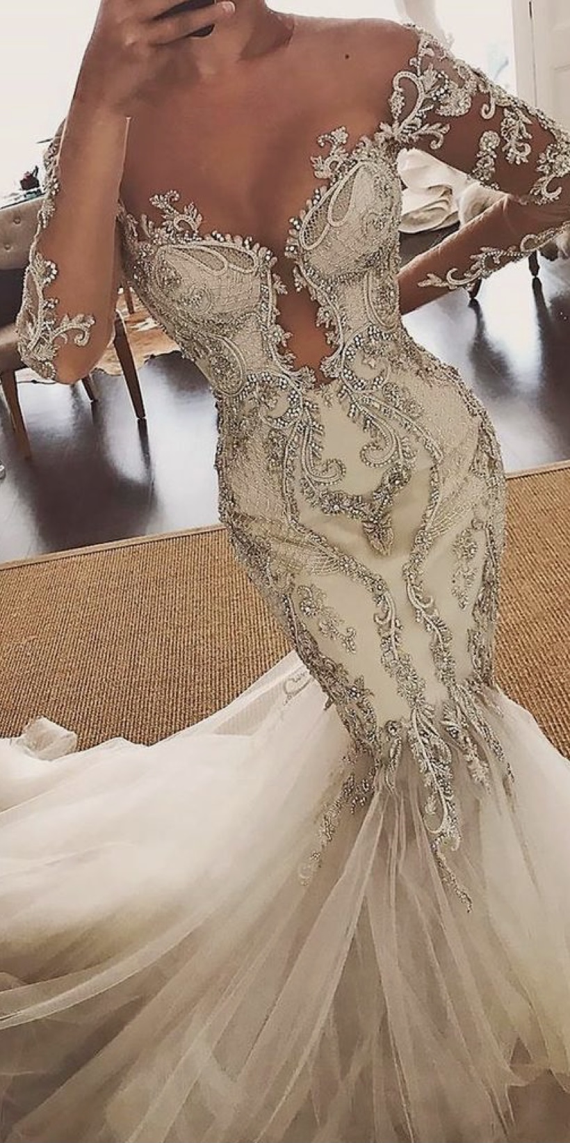 Long sleeve couture wedding dresses