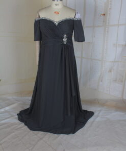 55454 Kimberly - Plus Size off the shoulder evening gown from Darius Cordell