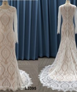 L3395 Modest long sleeve wedding gown from Darius Cordell