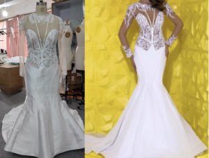 C2021-SEllis - Sheer fitted lace bodice wedding gown from Darius Cordell