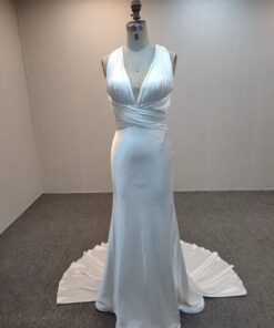 C2022-DBenjamin - Empire waist v-neck wedding gown from Darius Cordell
