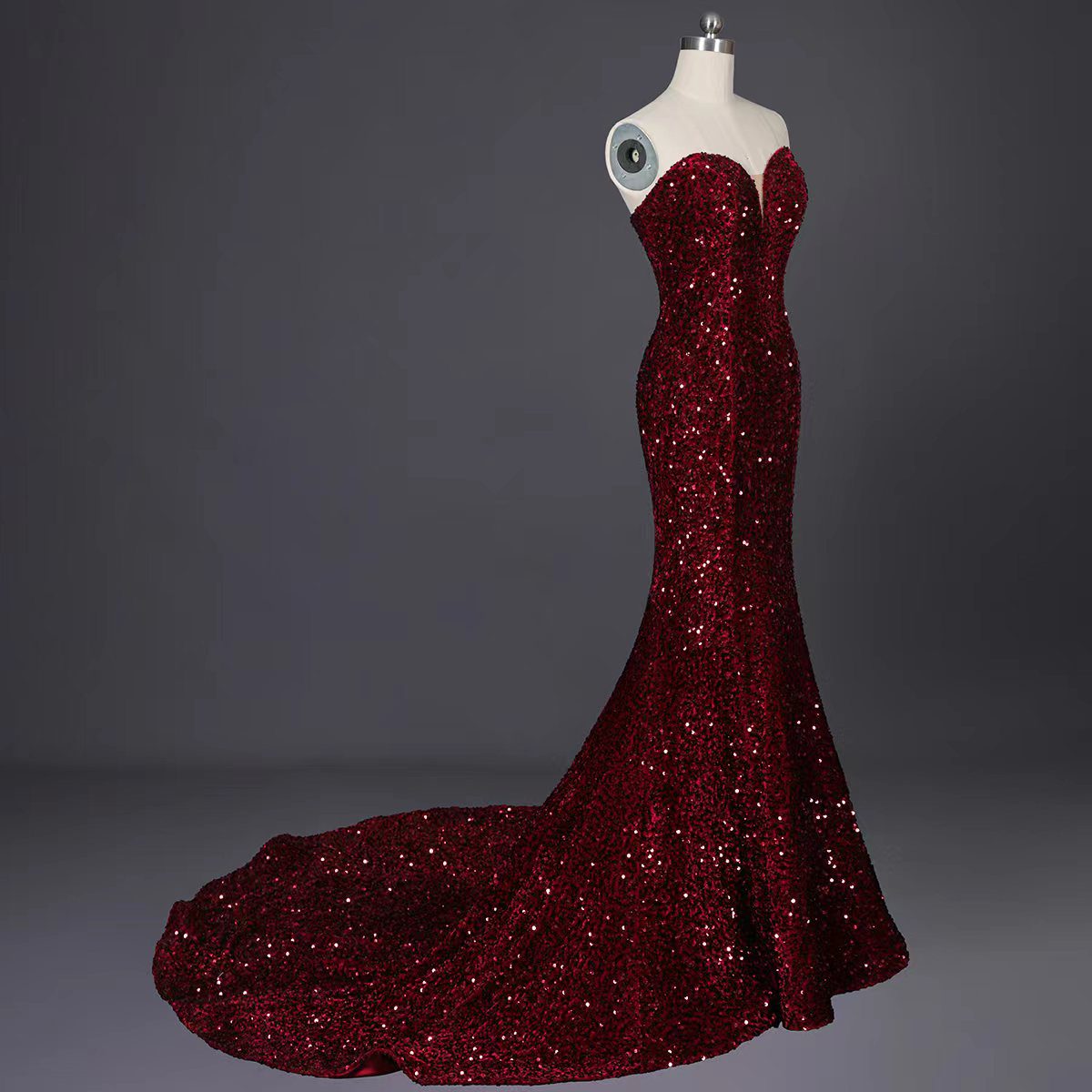 Find quality strapless red sequin prom dresses here!