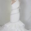 Vintea Burns-3 sleeveless halter darius cordell wedding gown with feathers