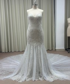 C2024-Tinsley - Beaded fit-to-flare strapless Wedding Gown by Darius Cordell Fashion 20240814092912